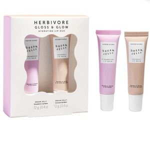 NEW Herbivore Botanicals Dream Jelly Lip Balm Duo - Pink & Cream